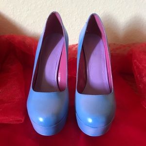 “Calm Sunset” customized Aldo platform high heels